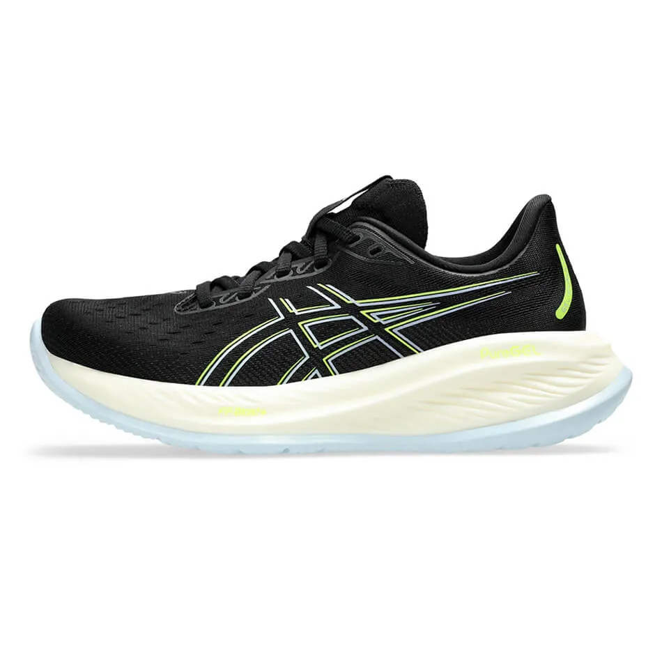 ASICS GEL-CUMULUS 26 Men's Running Shoes in Black/Safety Yellow AW24