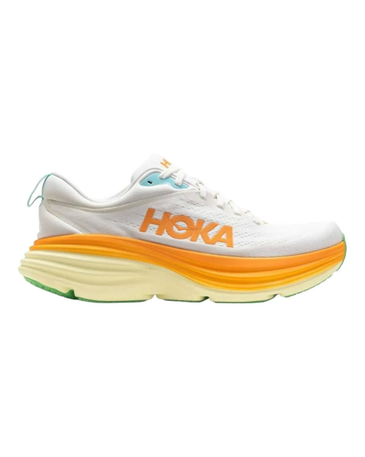 Men's Bondi 8 Shoes In Blanc De Blanc/solar Flare