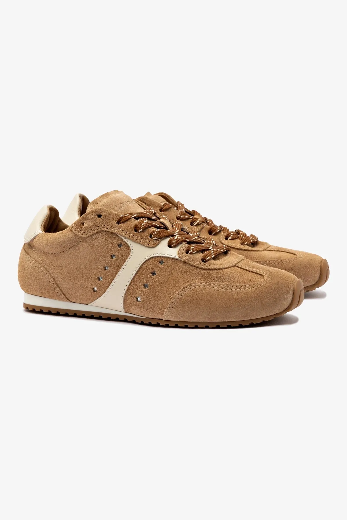 Stella Sneaker In Peanut Suede